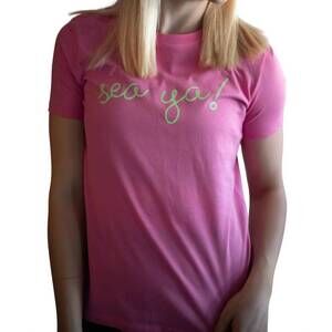 NEW BOAT HOUSE sea ya tee in pink